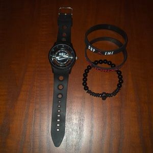 Bundle of Nike watch & three(3) bracelets